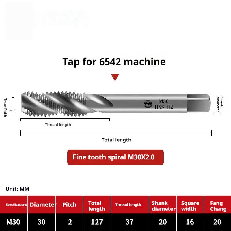 2109-Spiral tap tapping M2 fine tooth iron, aluminum, copper steel, stainless steel, special tapping drill bit M3M4M5M6 Shandong Denso Pricision Tools Co.,Ltd.